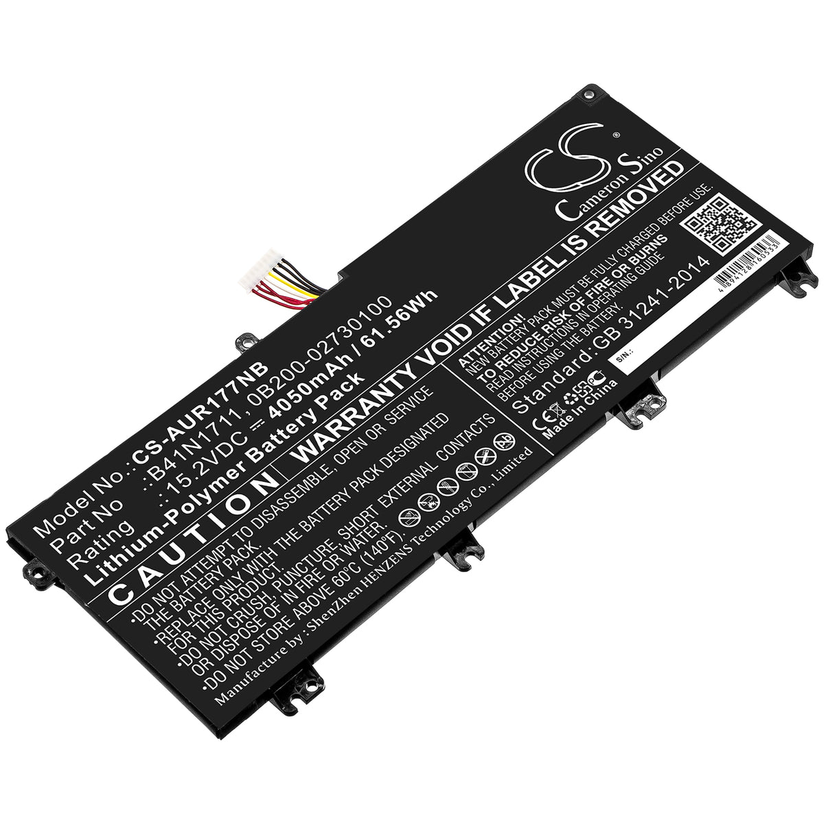 Asus FX503VD0072C7300HQ FX503VDDM002T FX503VDDM Replacement Battery BatteryClerkcom Laptop and Notebook