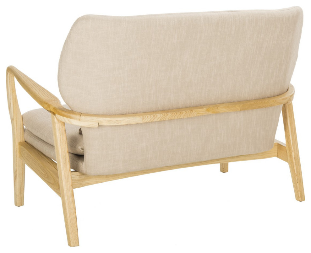 Maria Loveseat Beige/Natural   Midcentury   Loveseats   by V.S.D Furniture  Houzz