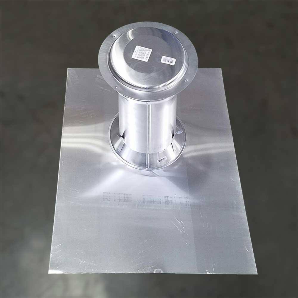 Gibraltar Building Products 4 in. Aluminum Code Cap Base Vent Pipe Flashing CC4B