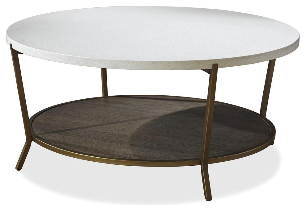 Round Cocktail Table   Transitional   Coffee Tables   by HedgeApple  Houzz