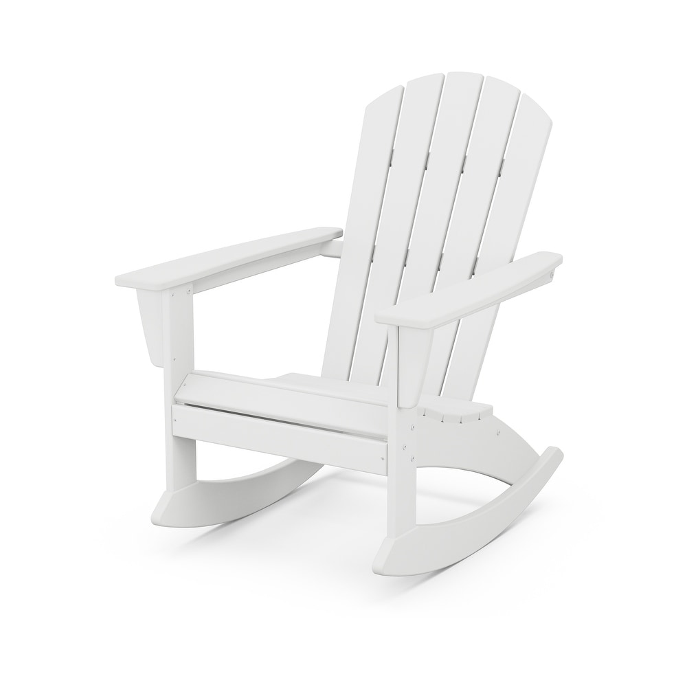 POLYWOOD Nautical Adirondack Rocking Chair