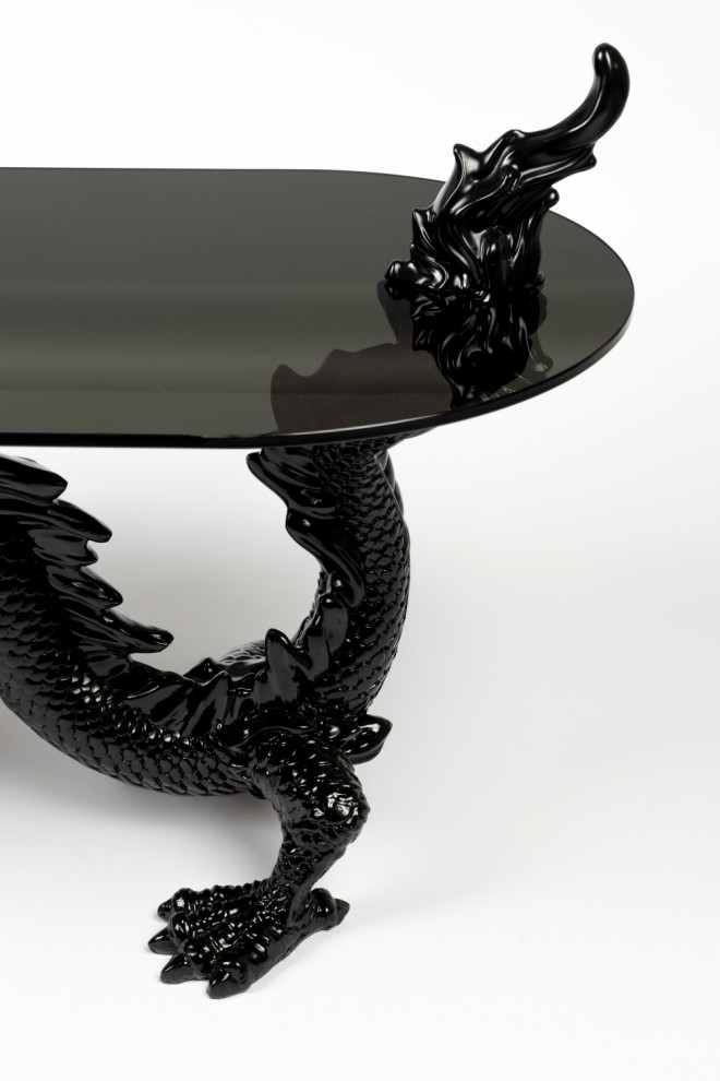 Sculptural Art Deco Coffee Table  Bold Monkey Dragonized   Asian   Coffee Tables   by Oroa   Distinctive Furniture  Houzz