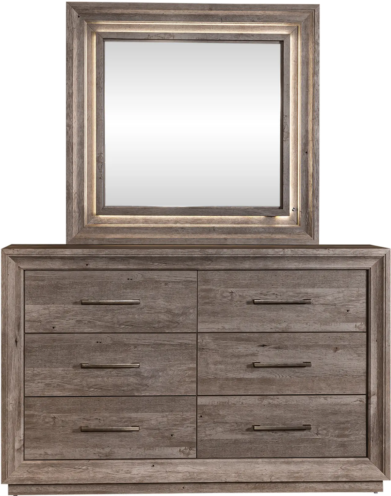 Horizons Rustic Contemporary Gray Dresser