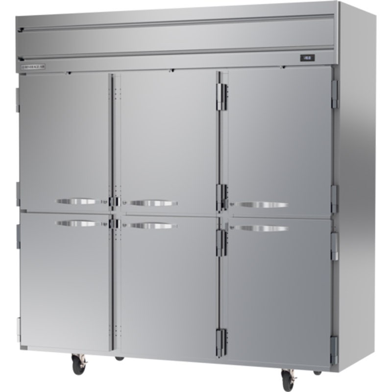 Beverage-Air HFS3HC-1HS Reach-In Freezer， Horizon Series， Solid Half-Doors， 3-Section