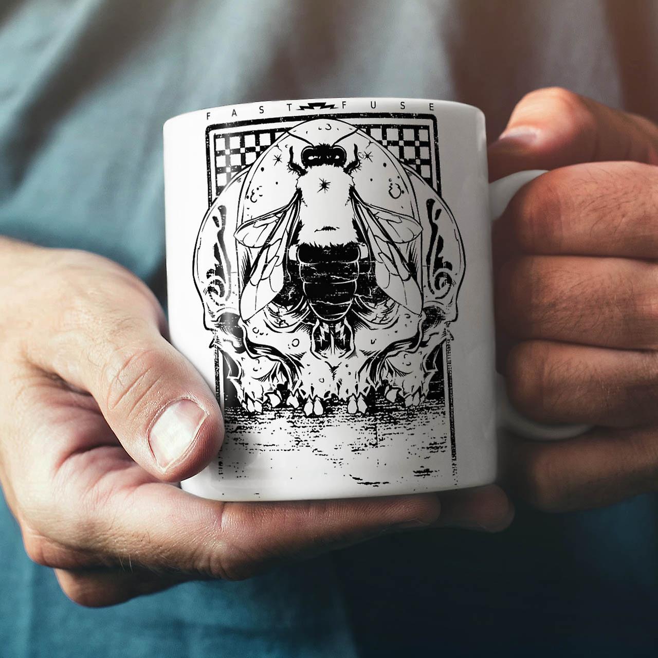 Abstract Bug Fly NEW White Tea Coffee Ceramic Mug 11 oz | Wellcoda