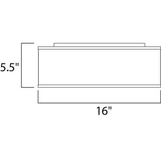 Maxim Lighting Prime 16 in. White Linen Integrated LED Flushmount Light 10230WL