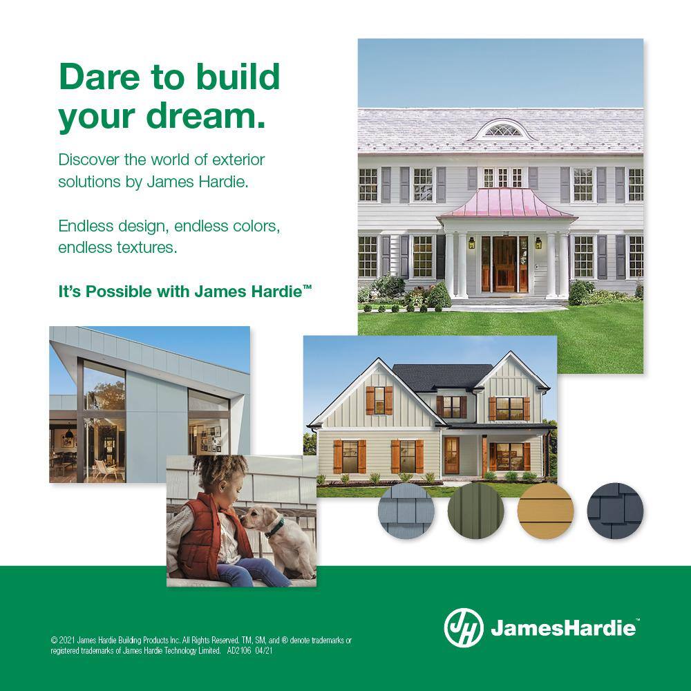 James Hardie HZ10 6.25 in. x 144 in. Primed Hardie Plank Fiber Cement Smooth Lap Siding 9000551