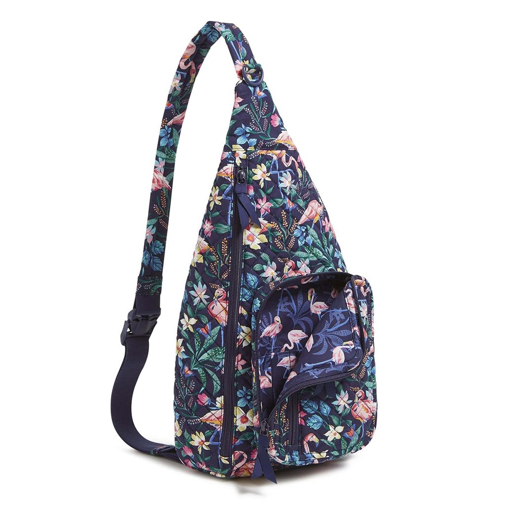 Vera Bradley  Sling Backpack in Flamingo Garden