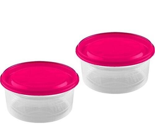 Hega Palermo Round Lunch Box Set 2 x 1 L