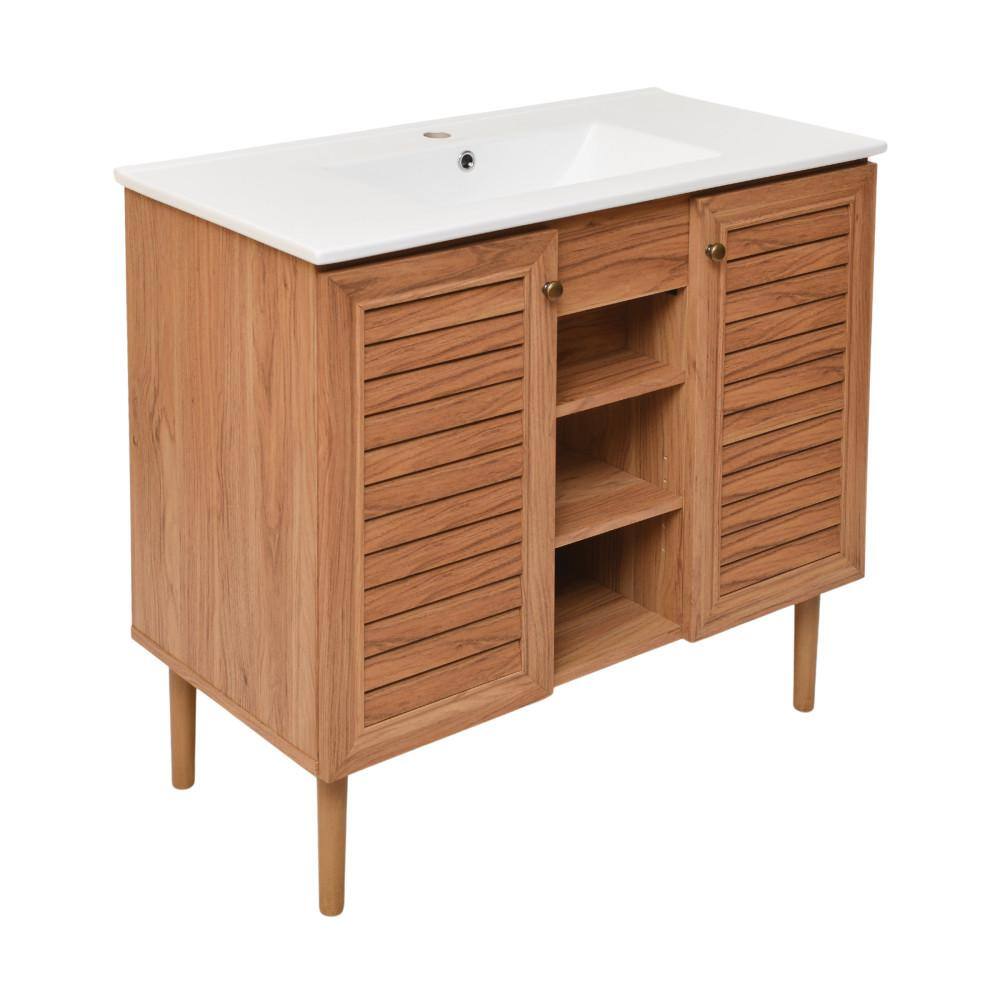 Swiss Madison Bron 36 in. Bathroom Vanity in Oak SM-BV374