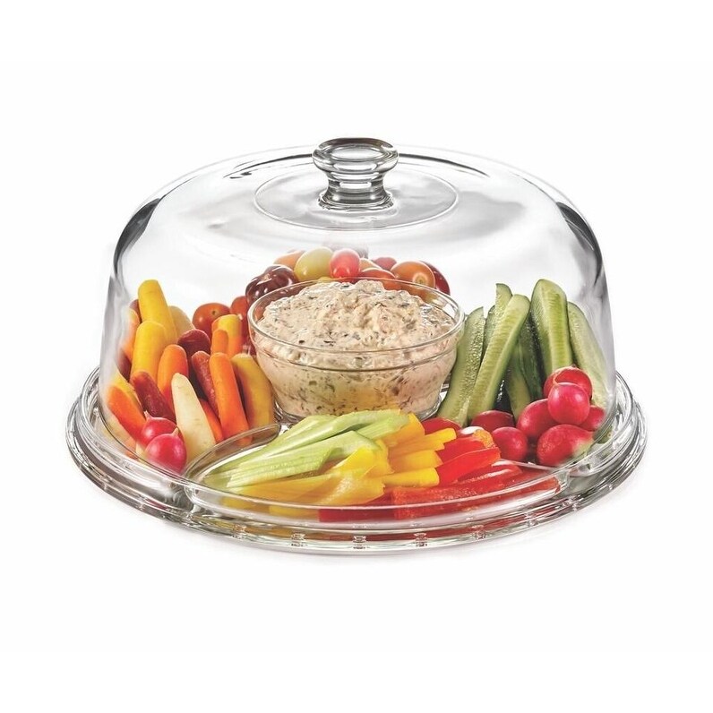 Versatile 6 in 1 Glass Cake Dome