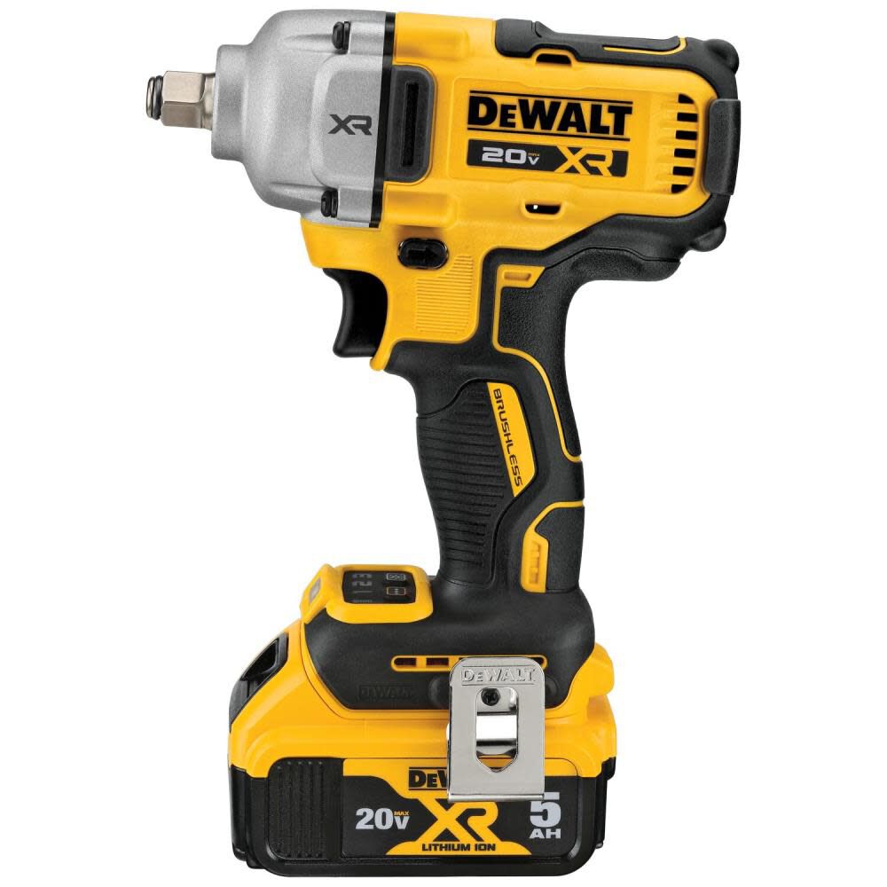 DEWALT 20V MAX XR 1/2" Mid Range Impact Wrench Kit with Hog Ring Anvil DCF891P2 from DEWALT