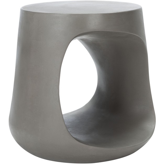 Vikki Concrete Accent Stool Safavieh