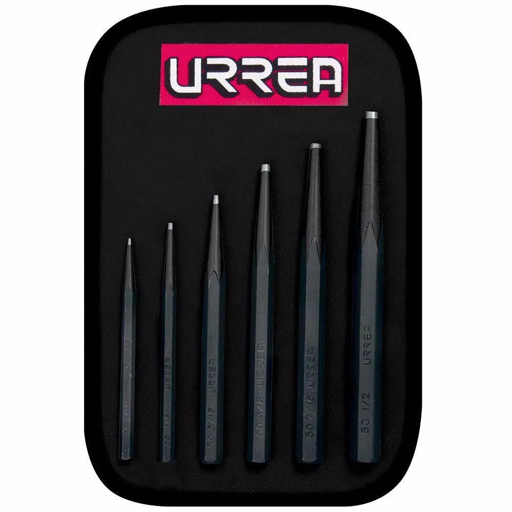 URREA 3/16 in. to 1/2 in. Short Drift Punch Set (6-Piece) and#8211; XDC Depot