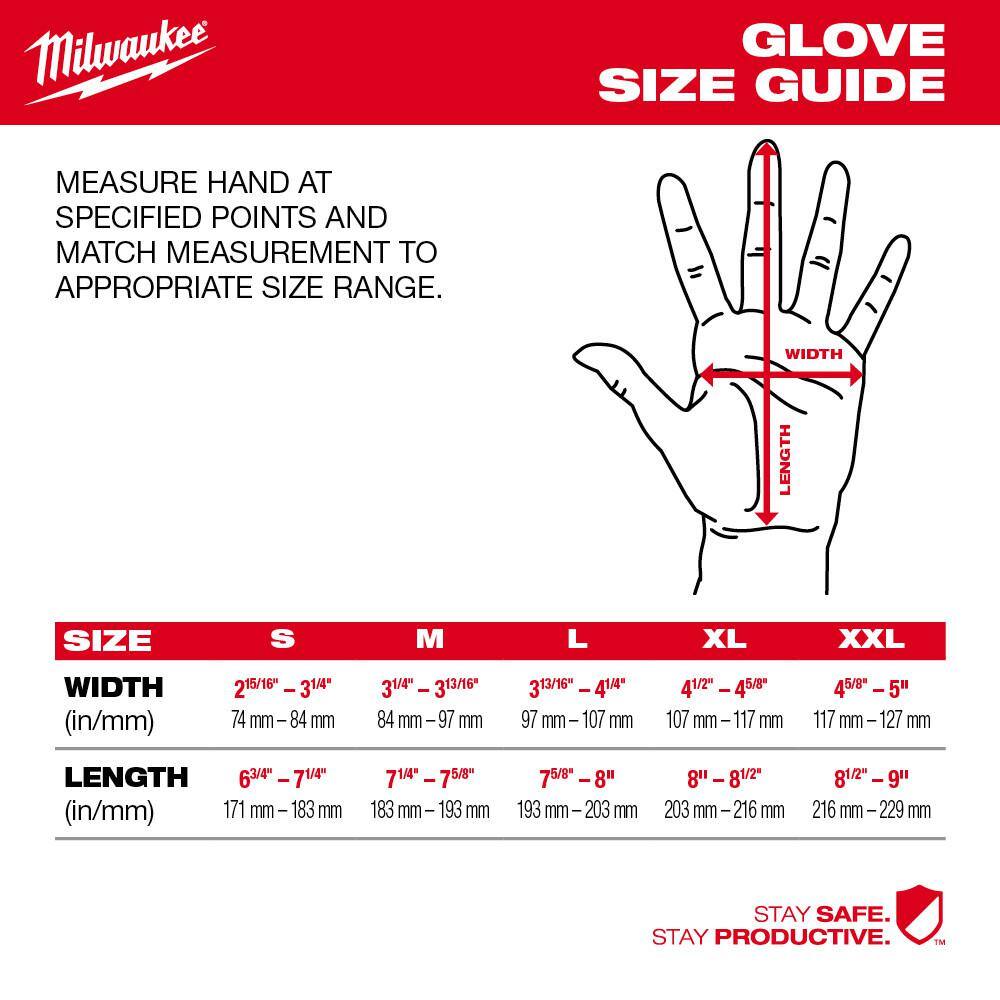 MW Large Red Nitrile Level 1 Cut Resistant Dipped Work Gloves (30-Pack) 48-22-8902X30