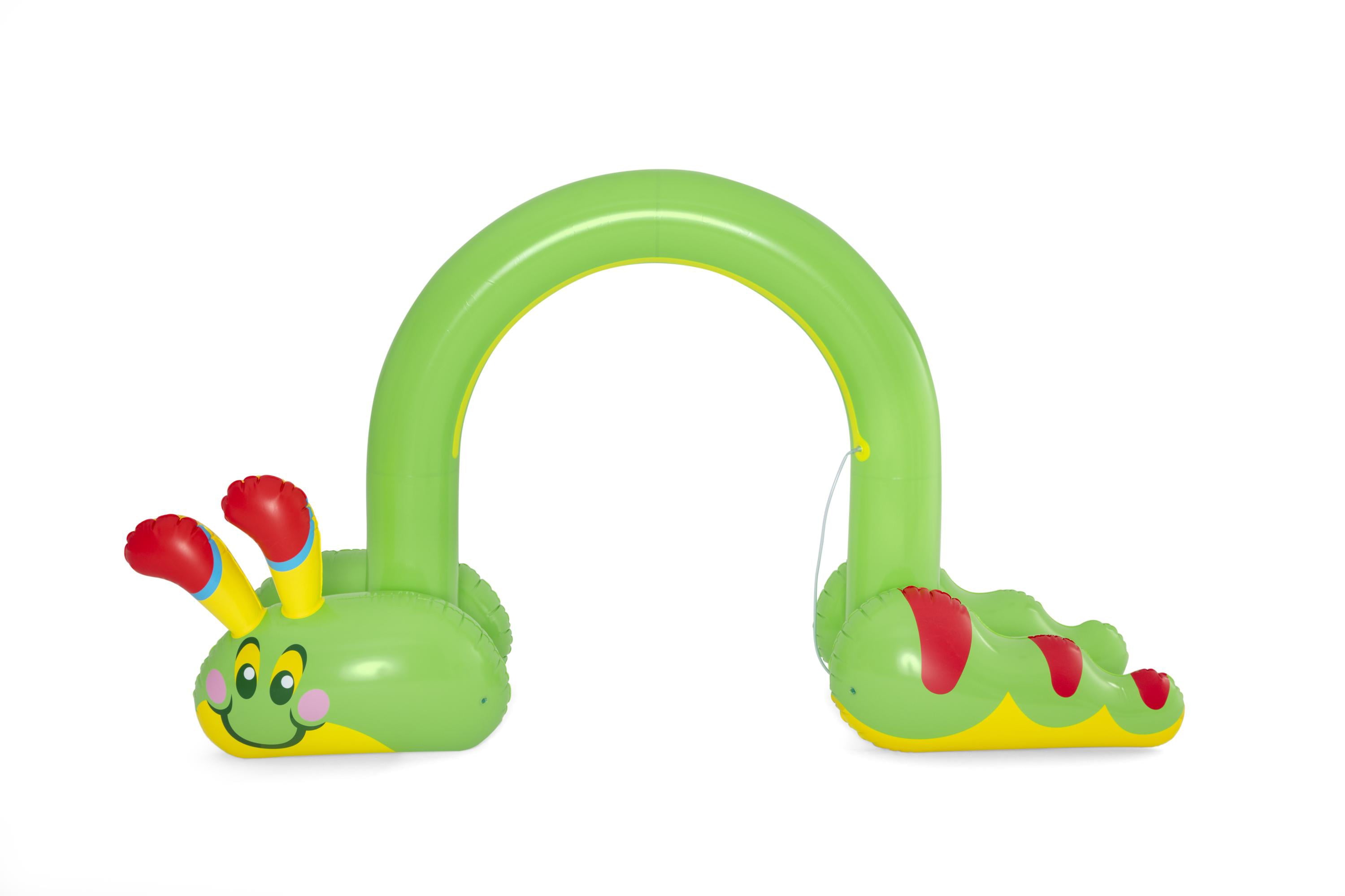 H2OGO! Jumbo Green Caterpillar Inflatable Kids Sprinkler Arch Over 6' Tall