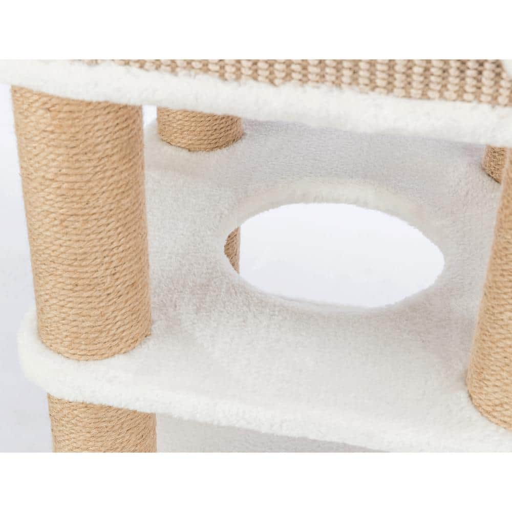 TRIXIE Lucano Cat Tree, Cream/Taupe 44569