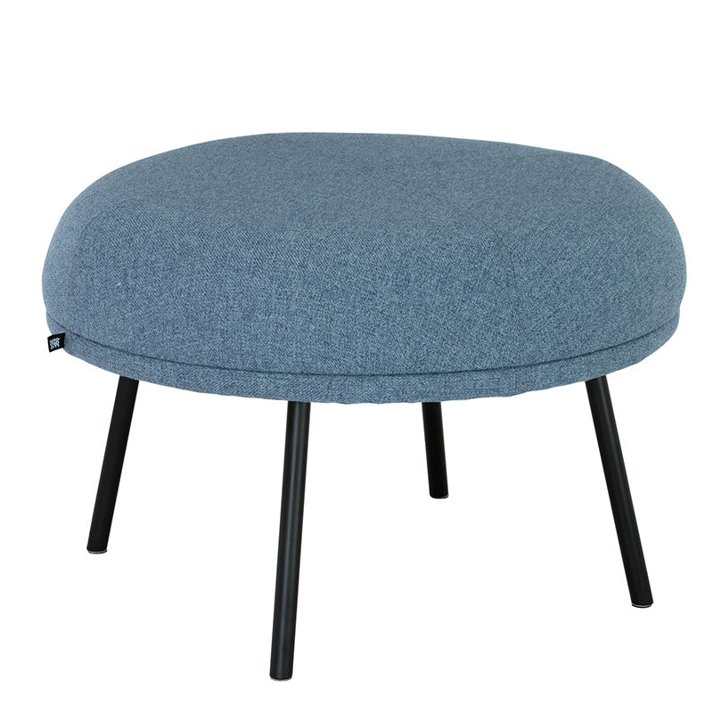 JUSTY Footstool/ Ottoman 63.5cm - Marble Blue