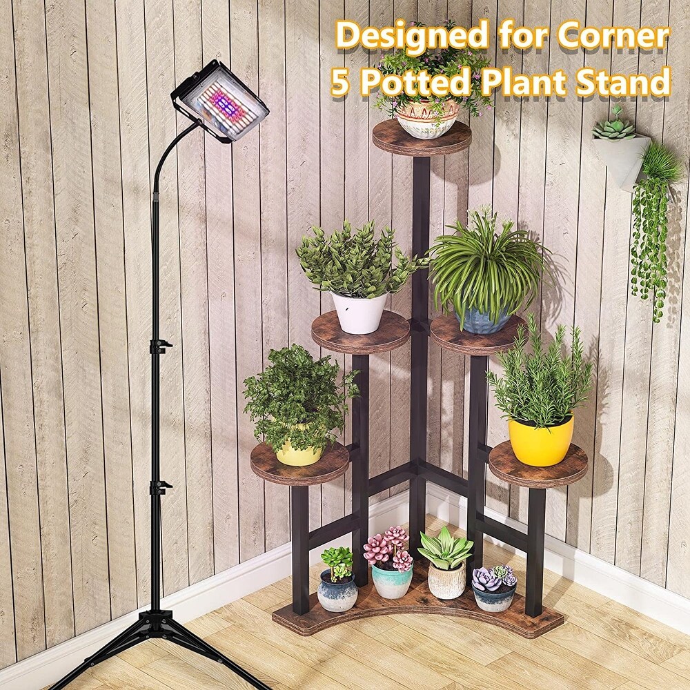 Corner Plant Stand Indoor  6 Tiered Plant Shelf Flower Stand