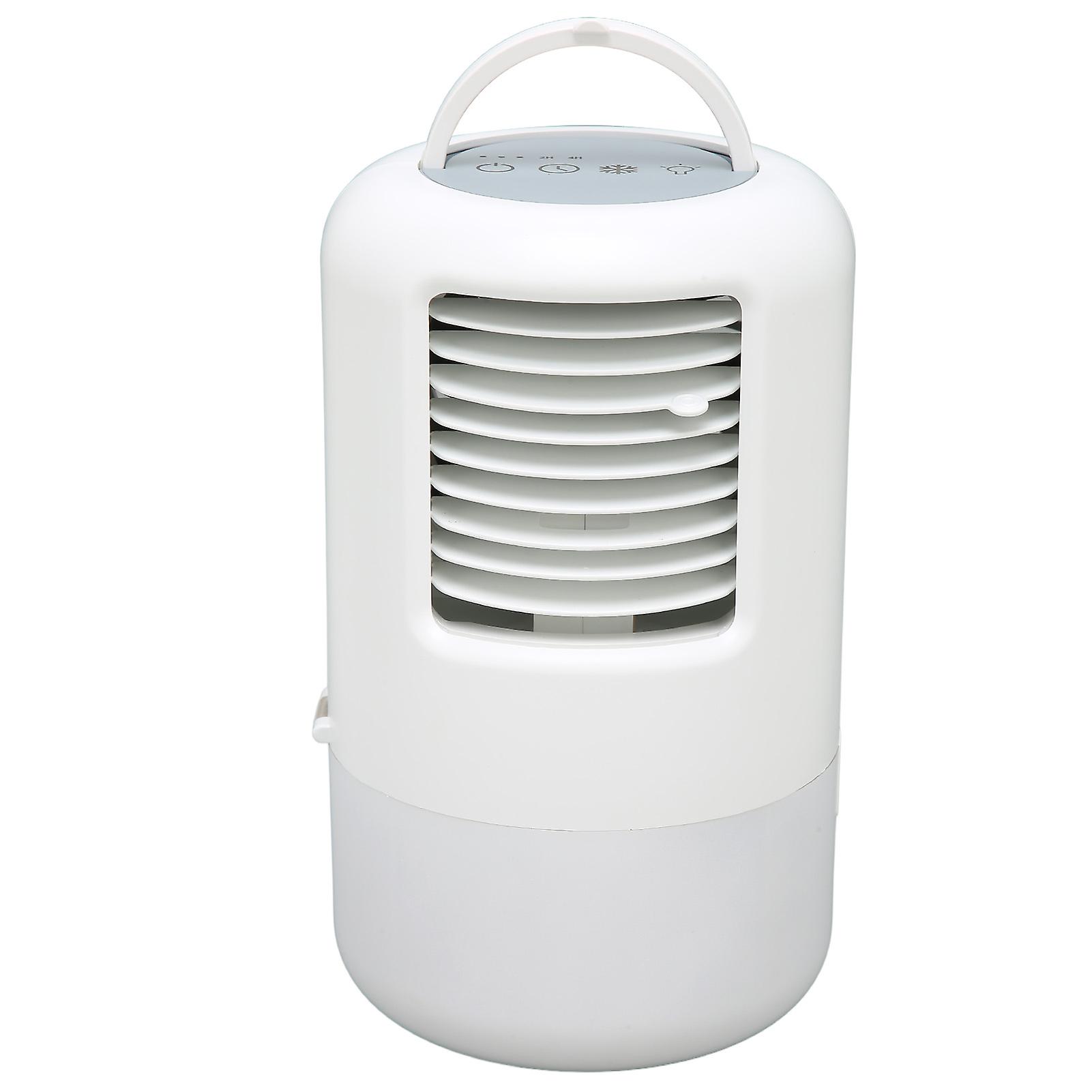 Portable Air Conditioner Night Light 500ml Tank Timing Function Low Noise 3 Speeds Air Conditioner Fan 100‑240VUK Plug