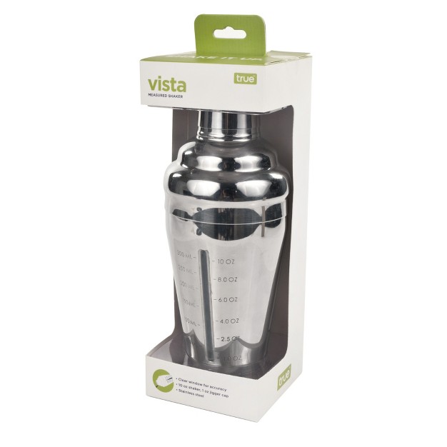 Vista 14 Oz Measured Cocktail Shaker By True Silver