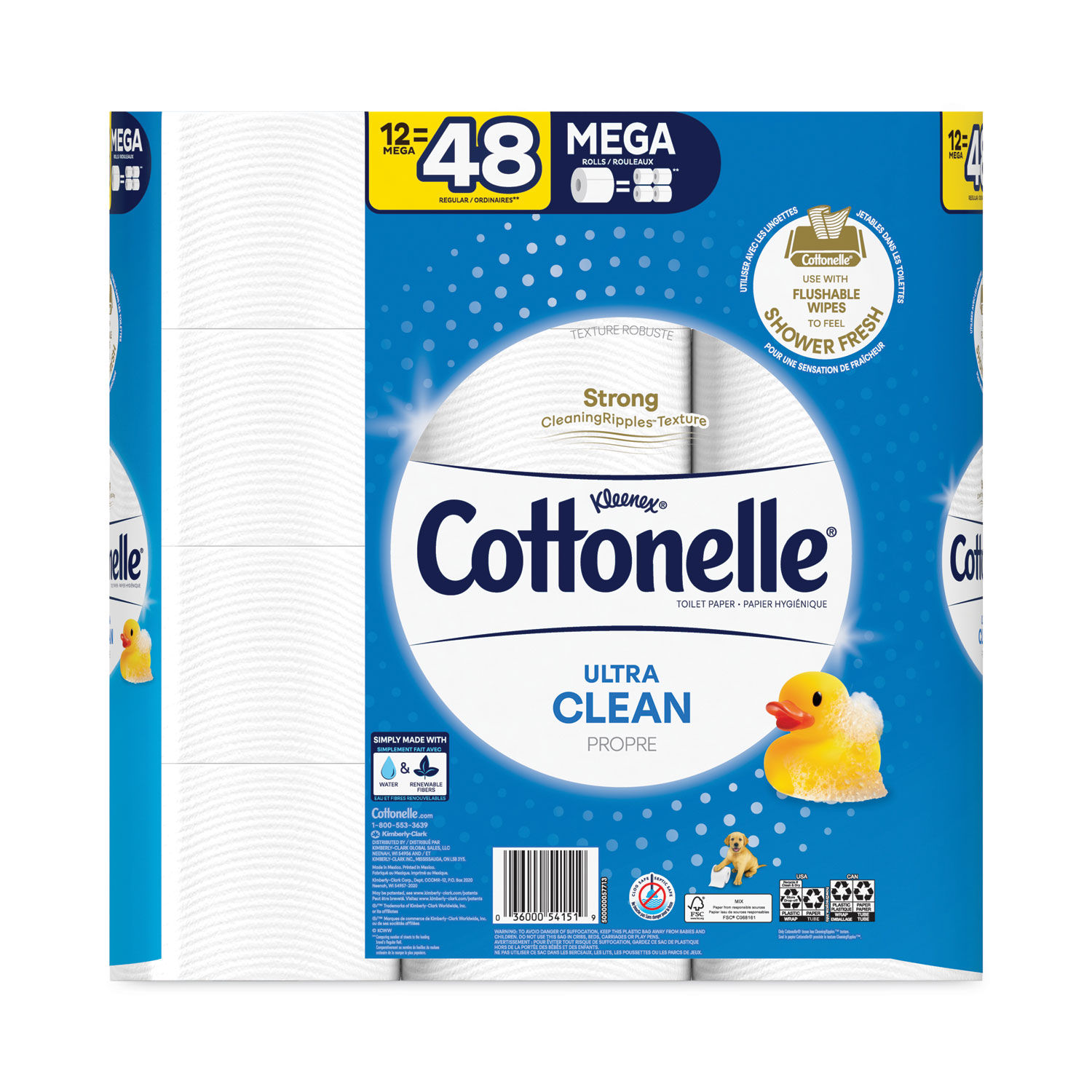 Ultra CleanCare Toilet Paper by Cottonelleandreg; KCC54151