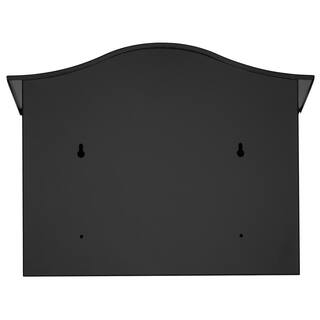 Architectural Mailboxes Saratoga Black Medium Steel Locking Wall Mount Mailbox 2550B-10