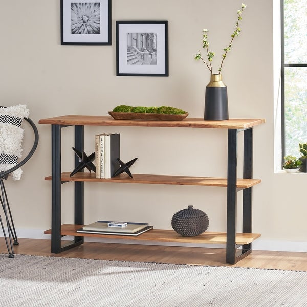 Rooker Acacia Wood Console Table by Christopher Knight Home