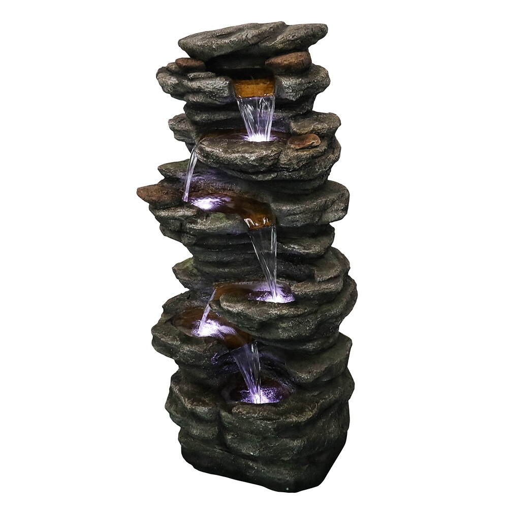 40 inch Cascading LED Waterfall Fountain