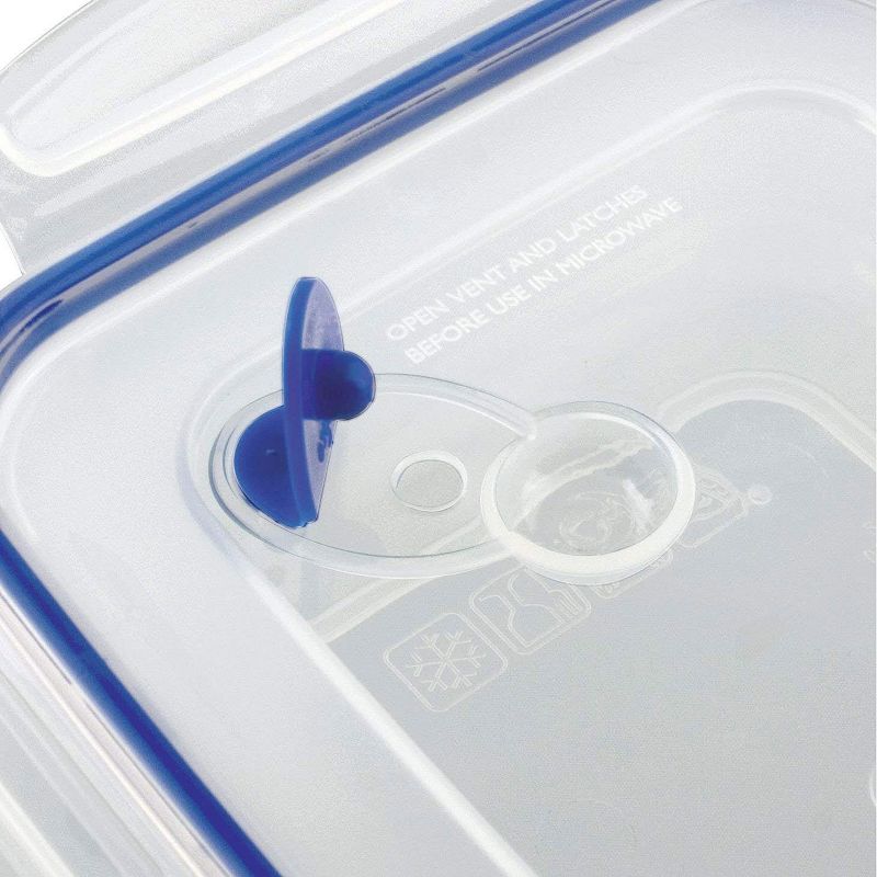 Sterilite 03314706 4.0 Cup Square Ultra-Seal Food Storage Container， Blue (6 Pack)