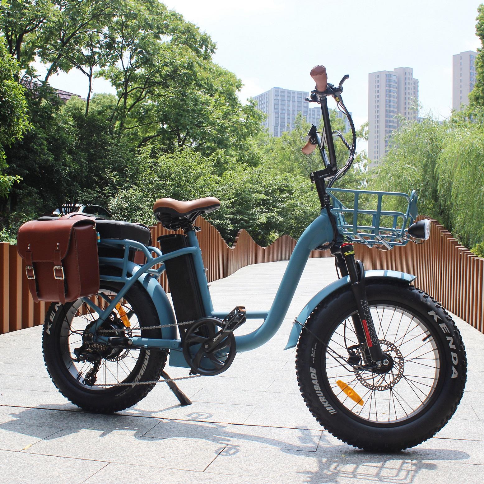 Hot sale China Cargo electric bike 7 Speed 48V Lithium Battery 500W 750W 20 Inch road City e bike Electric Bicycle for woman