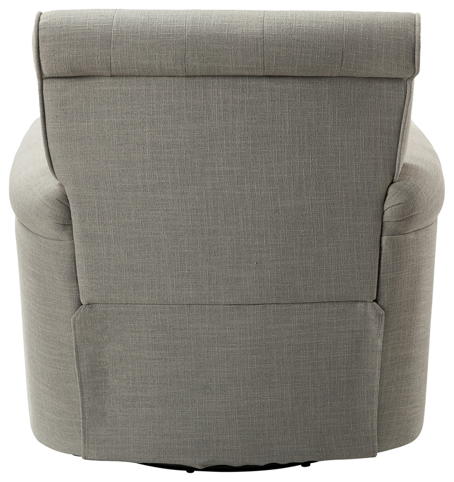 Swivel Armchair With Metal Base  Set of 2   Transitional   Armchairs And Accent Chairs   by Karat Home  Houzz