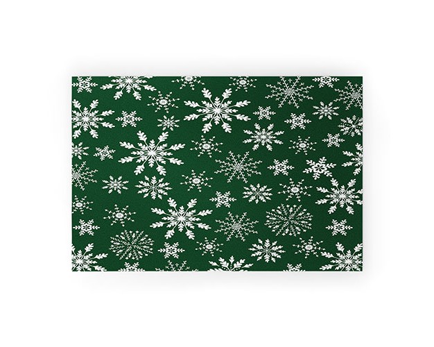 Iveta Abolina Silent Night Green Welcome Mat Society6