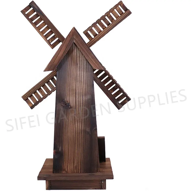 Yard Decorative Windmills Garden Wooden Carton Ornaments Garden Decoration Indoor Table Top Wooden Barrel Water Fountains 200pcs