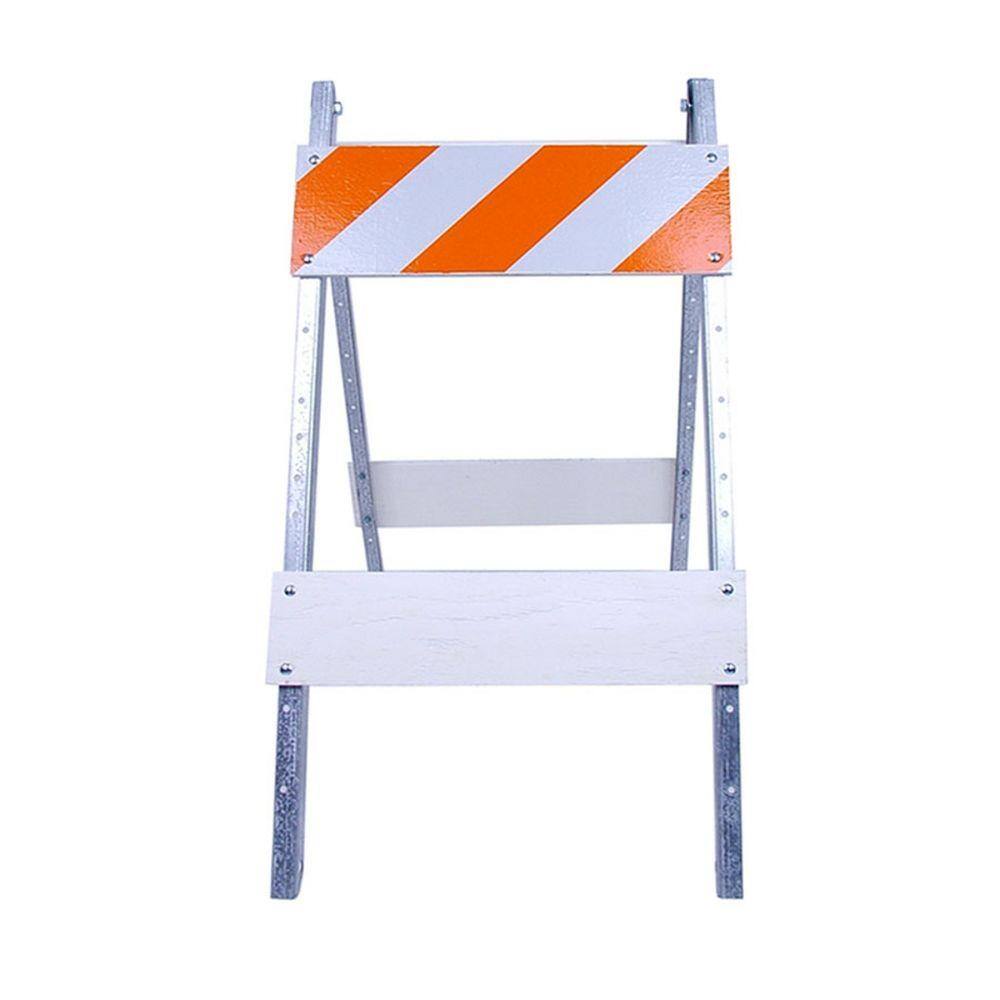 Three D Traffic Works 8 in. PlywoodMetal Type I Barricade 250218