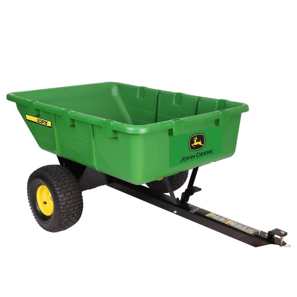 John Deere PCT-10PXJD 650 lbs. 10 cu. ft. Poly Cart with 180° Full Dump