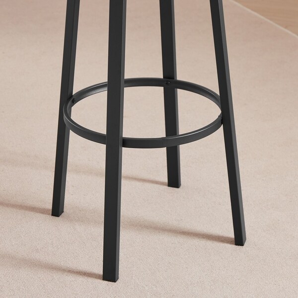 Swivel bar stool set of 2 with backrest