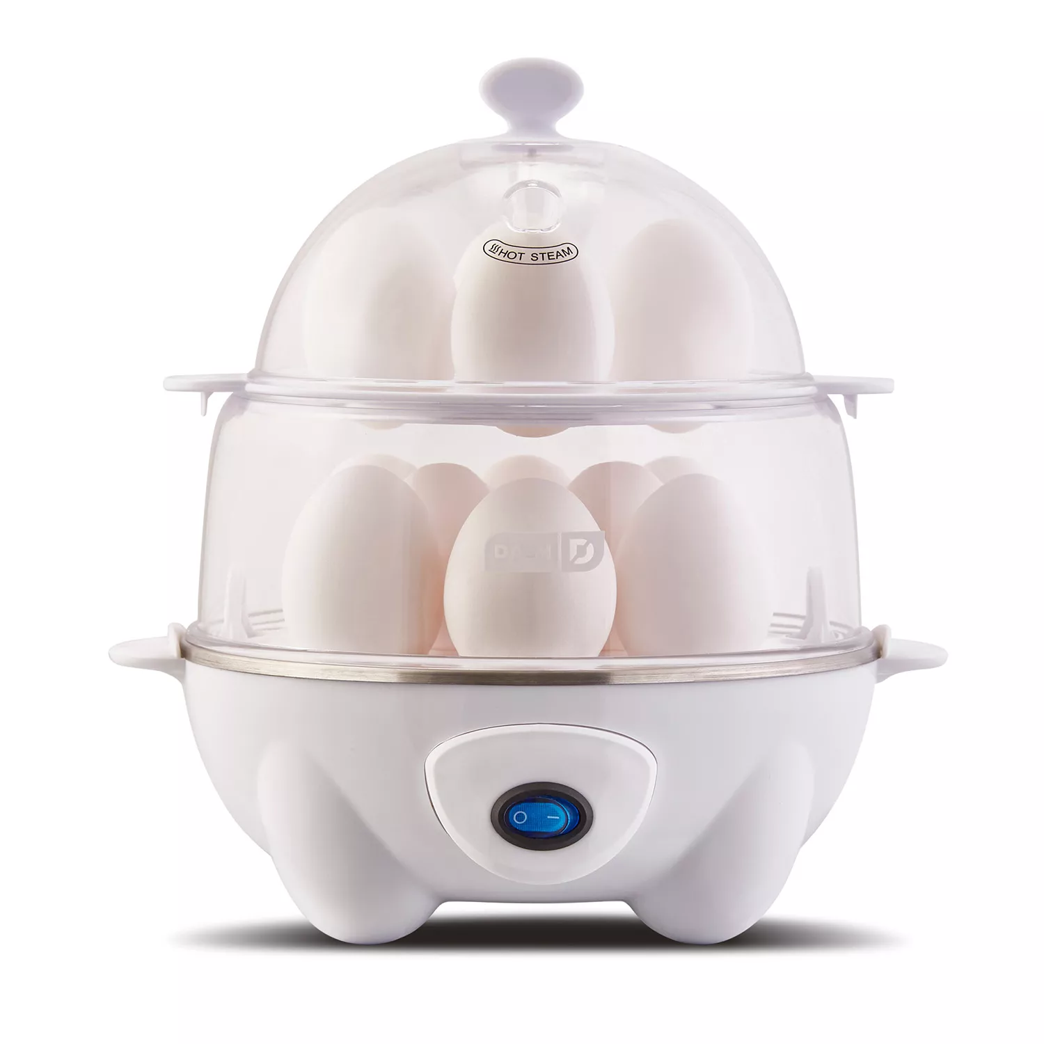 Dash Deluxe Rapid Egg Cooker， 12 Egg - White