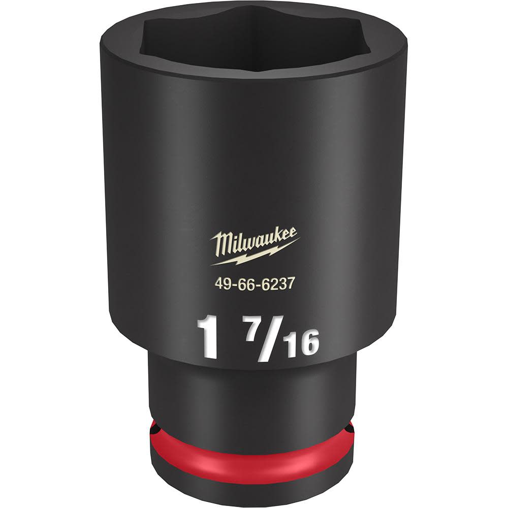 Milwaukee Impact Socket 1/2 Drive 1 7/16 Deep 6 Point 49-66-6237 from Milwaukee