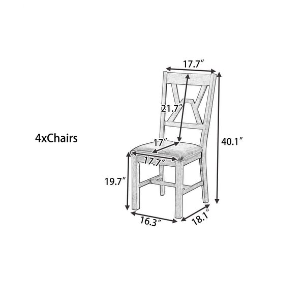 Upholstered Chairs for Small Places Set of 4