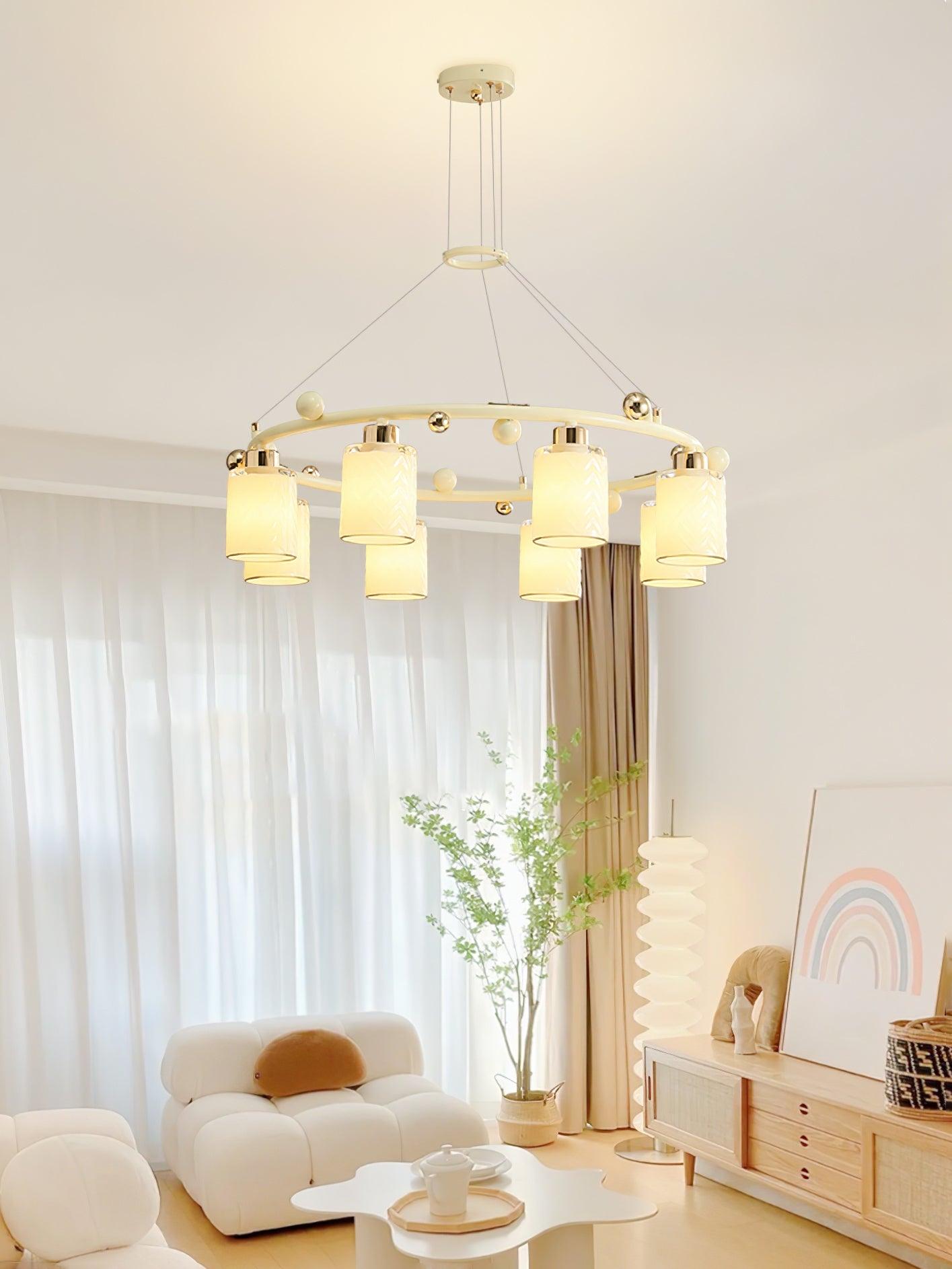 Ring Glass Cup Chandelier