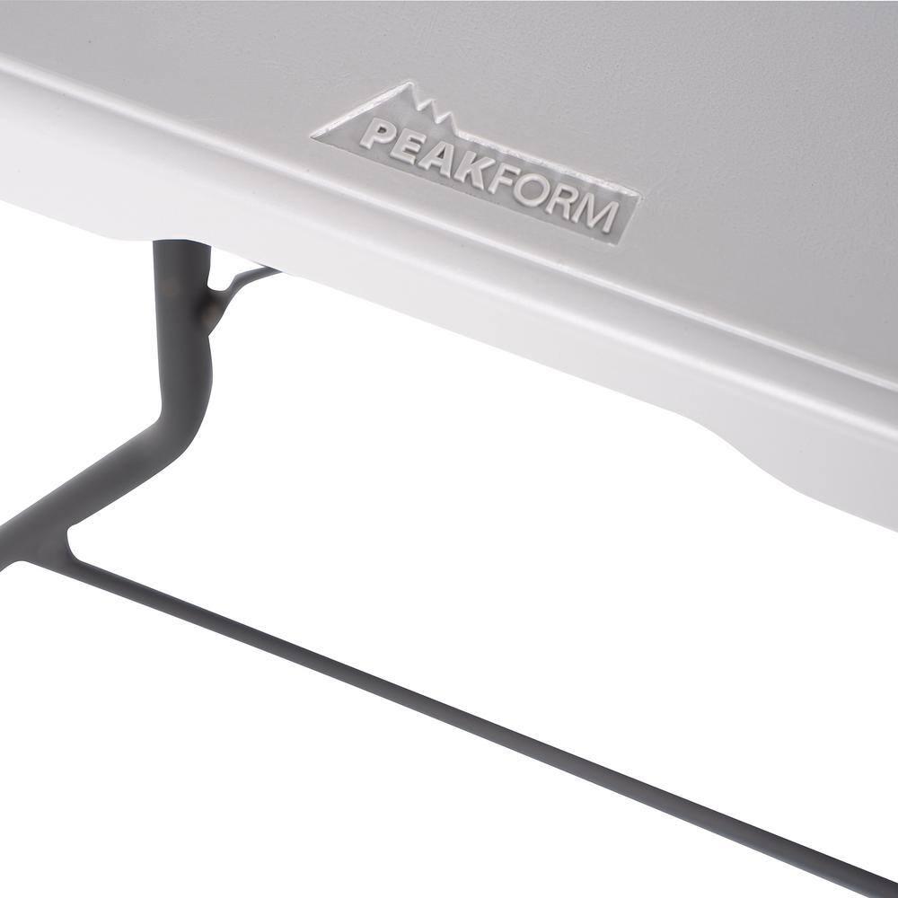 PEAKFORM 6 ft. Gray Plastic Top Folding Table 80919