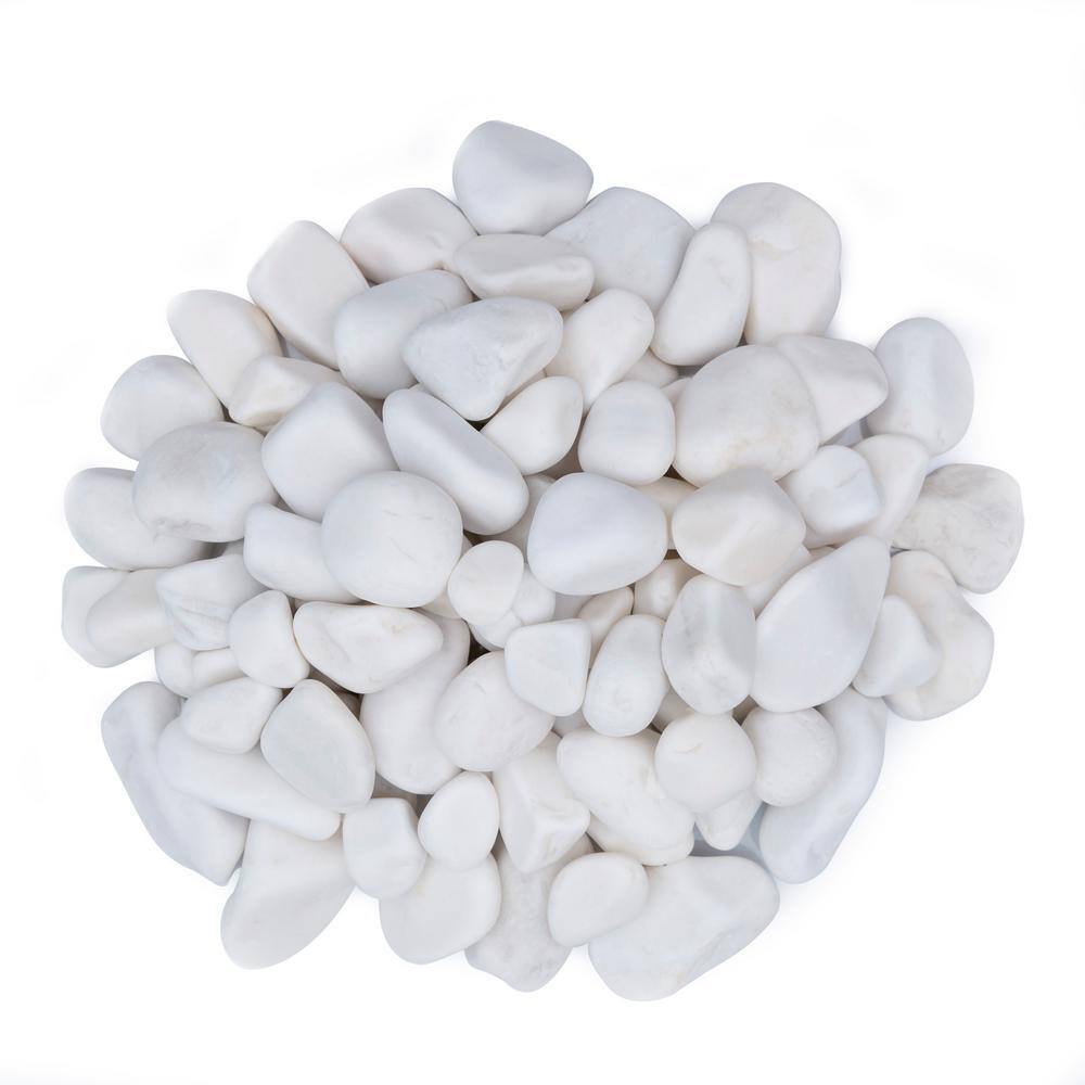 MSI Alpine 0.5 cu. ft. x 0.25 in. x 1.25 in. White Pebbles 30 lbs. Bag (56 Bags28 cu. ft.Pallet) LHDPEBMALPWHIP