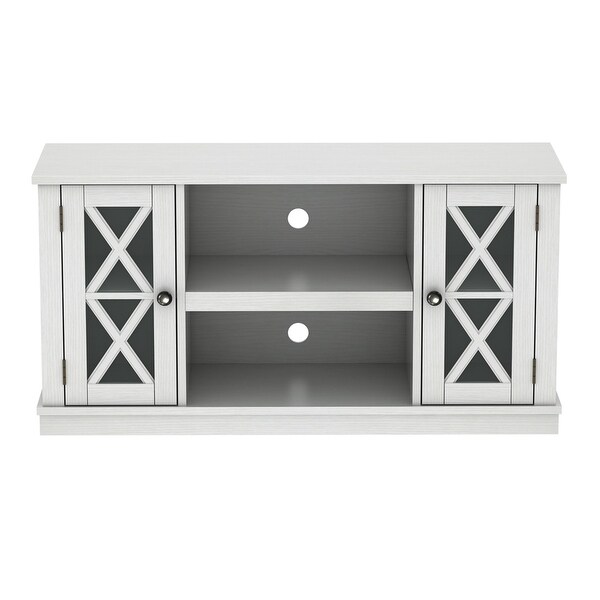 Bayport TV Stand for TVs up to 55 inches， White