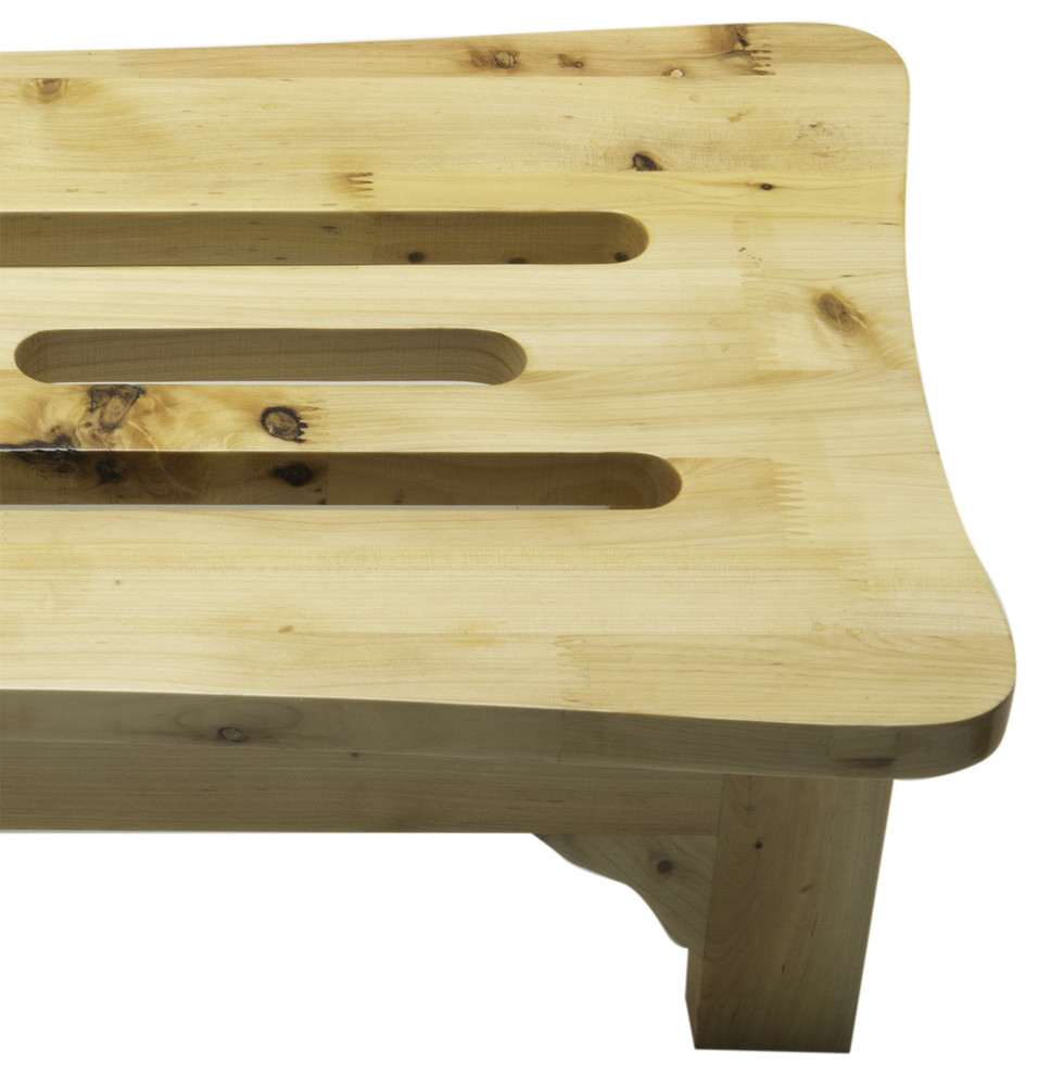 24 quotSolid Wood Stepping Stool For Easy Access   Transitional   Vanity Stools And Benches   by Timeout PRO  Houzz