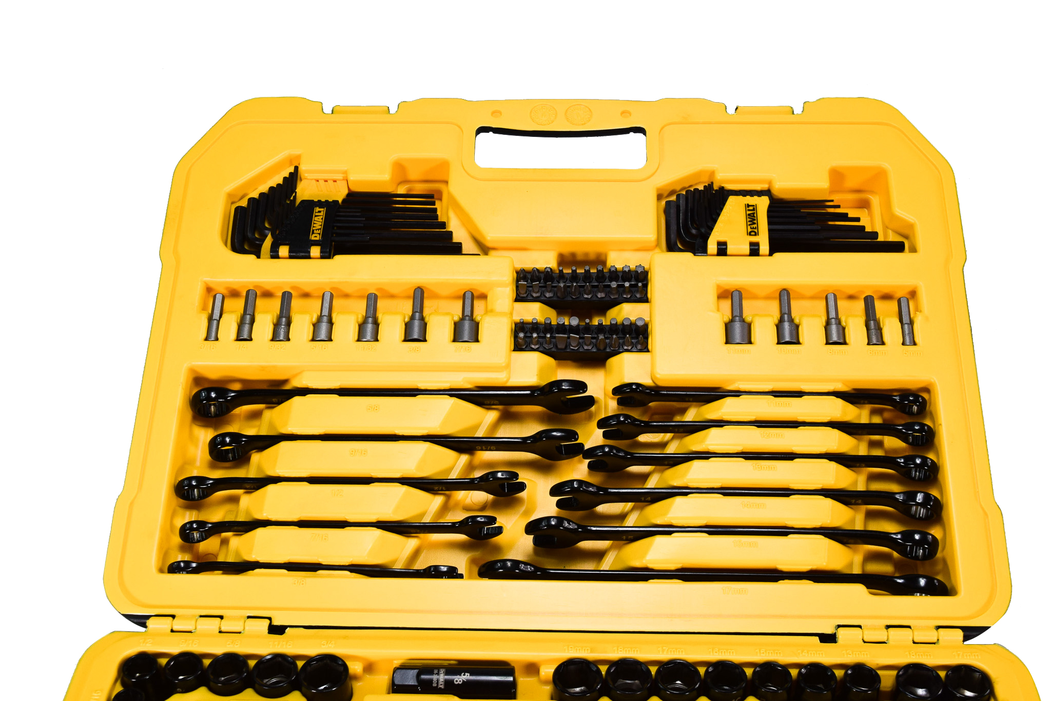 DEWALT 184-piece Polished Black Chrome Mechanics Tool Set