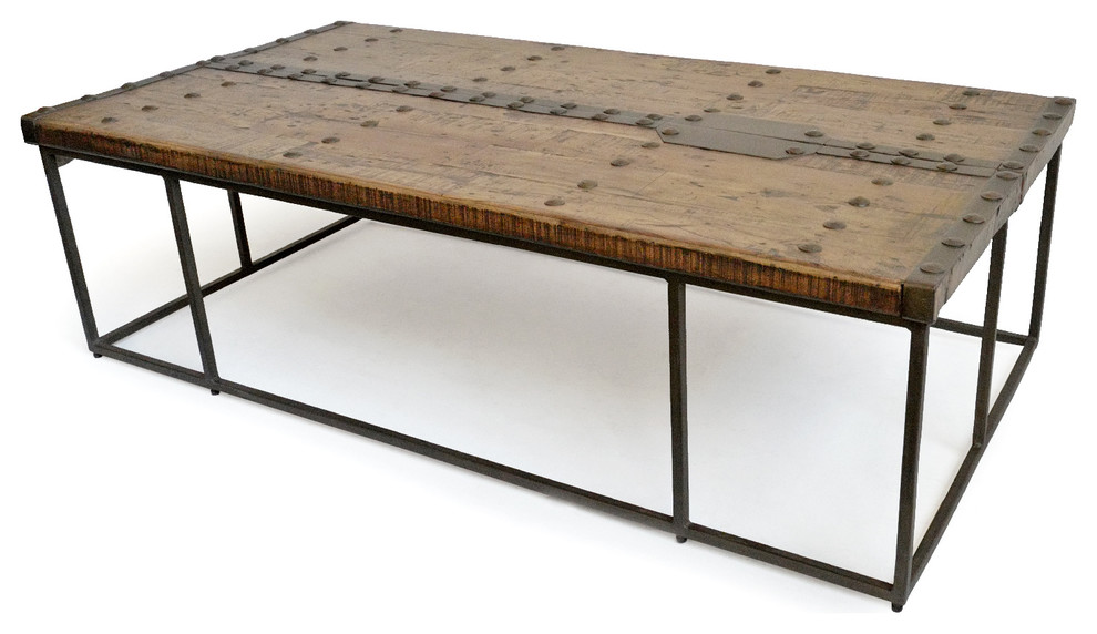 Modern Rustic Door Coffee Table   Industrial   Coffee Tables   by Design Mix Furniture  Houzz