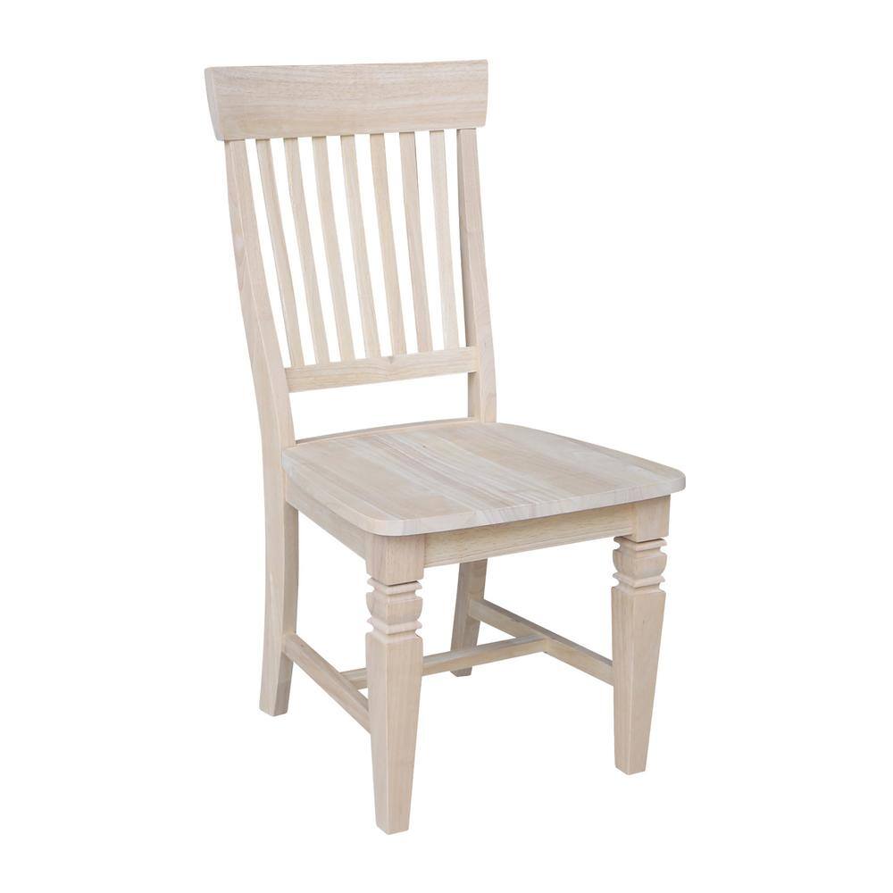 International Concepts Unfinished Wood Mission Dining Chair (Set of 2) C-11P