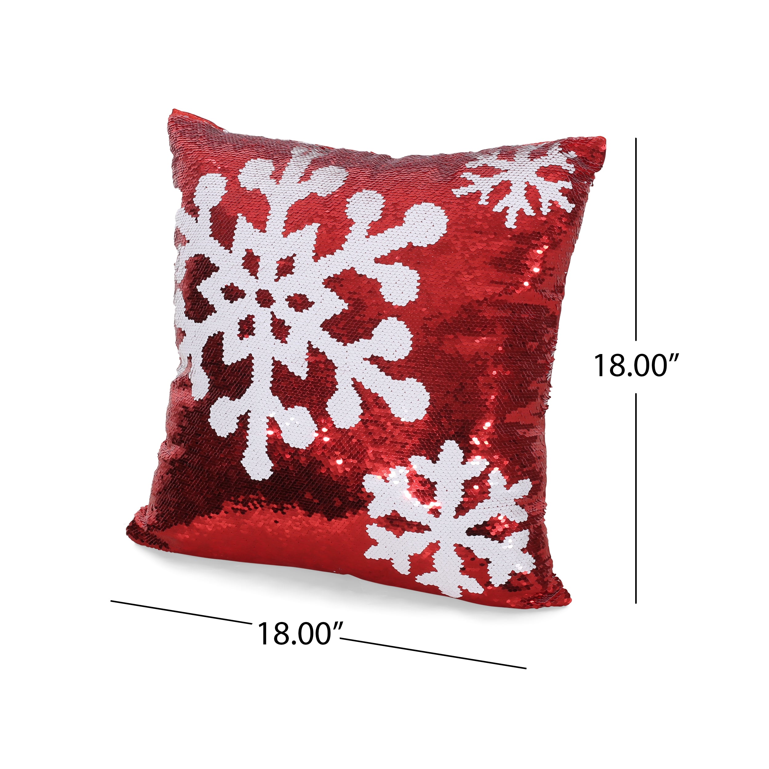 Sherard Glam Sequin Christmas Throw Pillow Cover