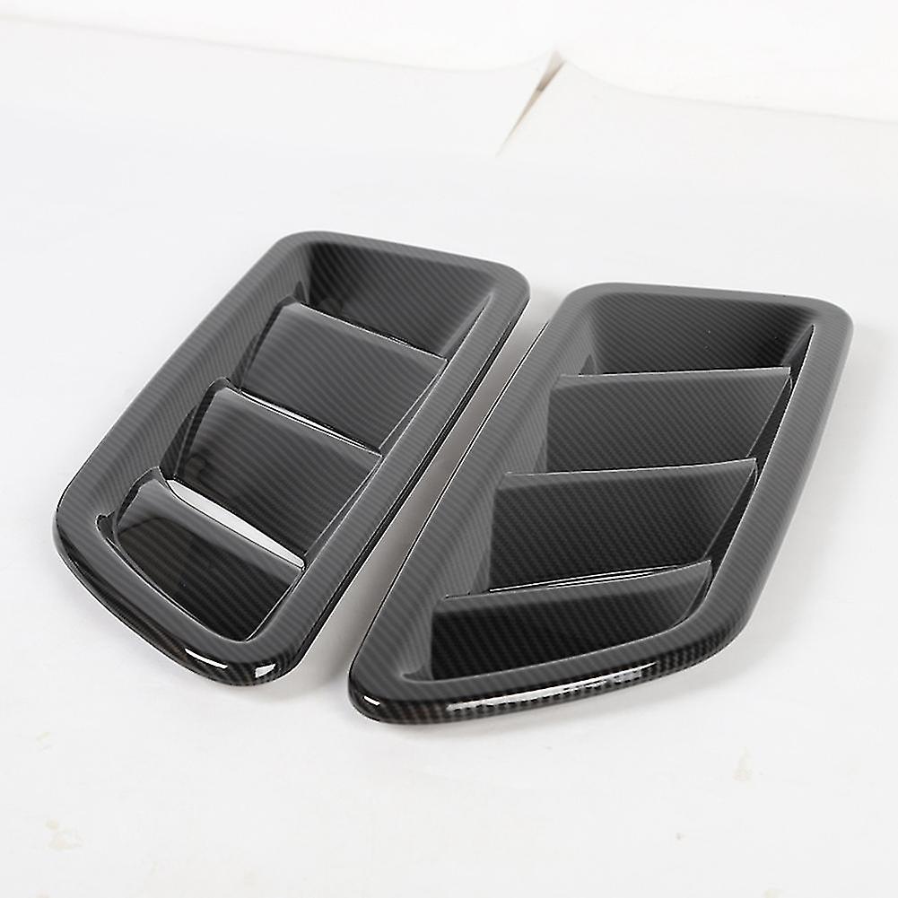 Car Engine Hood Outlet Vent Decoration Cover Sticker For Wrangler Jl 2018 2019 2020 2021，abs Carbon